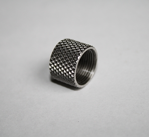 1/2"-20 Thread Protector Knurled Stainless .500" Length - Click Image to Close